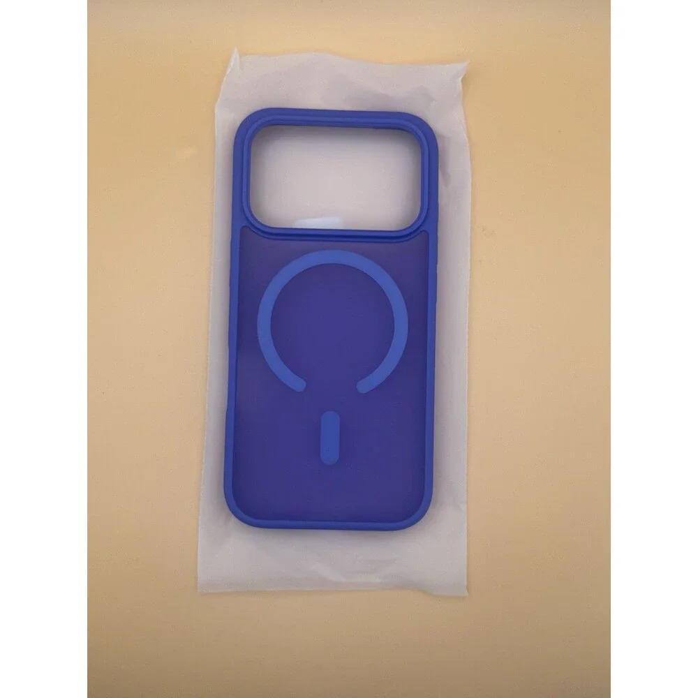 KCQNine Magnetic Phone Case for iPhone 17 Pro Cobalt Blue Slim Protective New